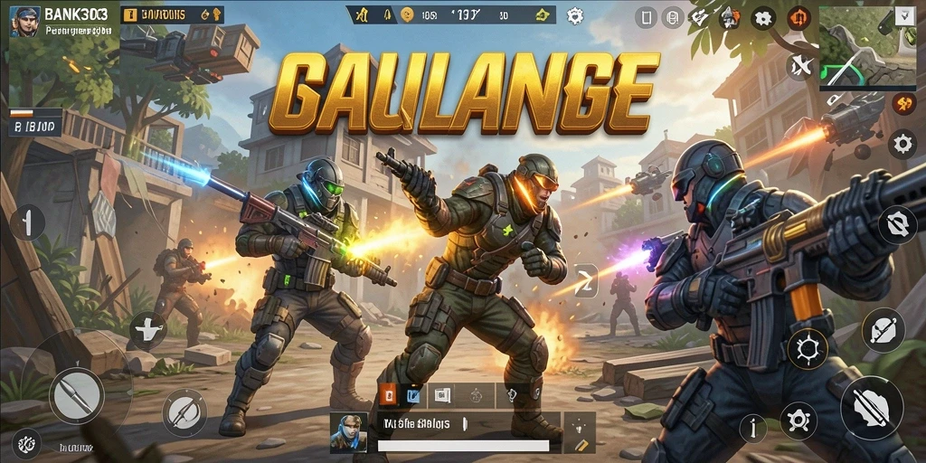 Gameplay seru BANK303 dalam pertarungan Battle Royale.