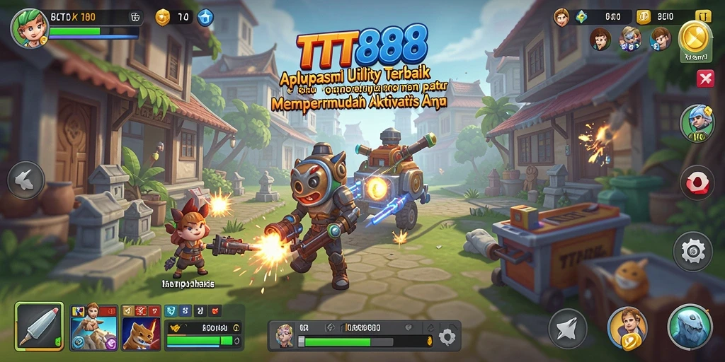 Screenshot utama TTT888 menunjukkan antarmuka aplikasi Utility yang bersih dan modern.