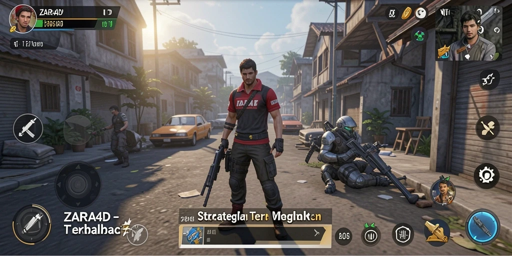 Tampilan gameplay strategis dalam ZARA4D yang mendebarkan.